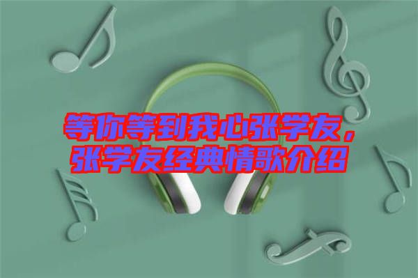等你等到我心張學(xué)友，張學(xué)友經(jīng)典情歌介紹