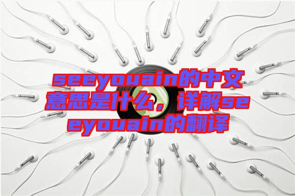 seeyouain的中文意思是什么，詳解seeyouain的翻譯