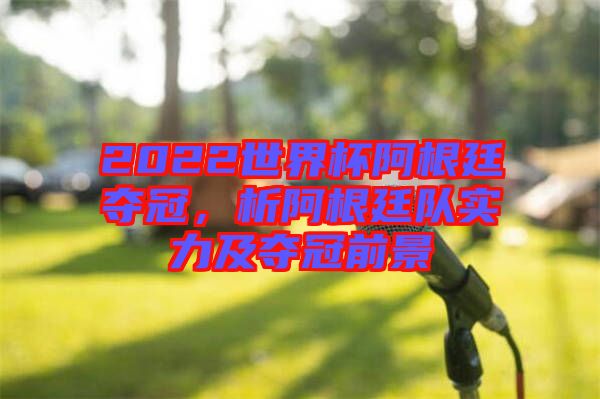 2022世界杯阿根廷奪冠，析阿根廷隊(duì)實(shí)力及奪冠前景