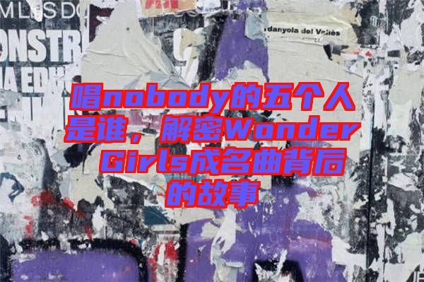 唱nobody的五個(gè)人是誰(shuí)，解密Wonder Girls成名曲背后的故事