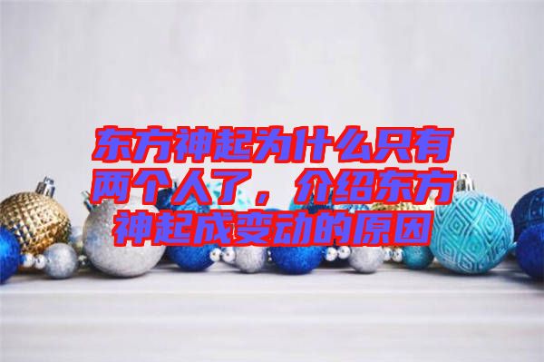 東方神起為什么只有兩個人了，介紹東方神起成變動的原因