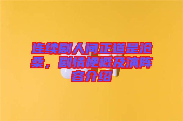 連續(xù)劇人間正道是滄桑，劇情梗概及演陣容介紹