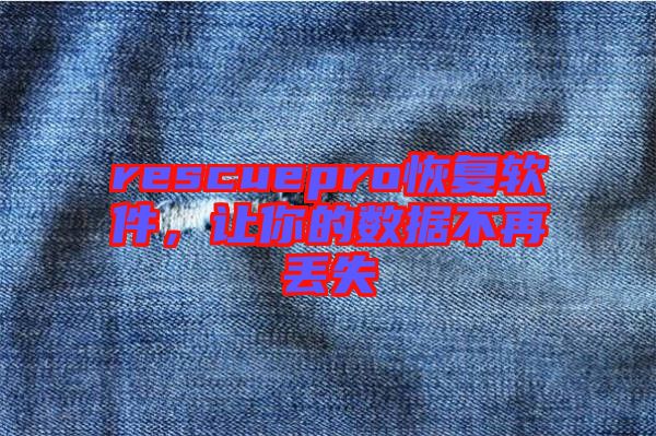 rescuepro恢復(fù)軟件，讓你的數(shù)據(jù)不再丟失
