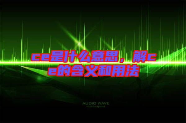 ce是什么意思，解ce的含義和用法