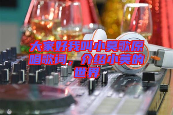 大家好我叫小莫歌原唱歌詞，介紹小莫的世界