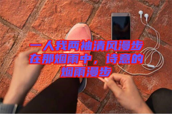 一人我兩袖清風(fēng)漫步在那煙雨中，詩(shī)意的煙雨漫步