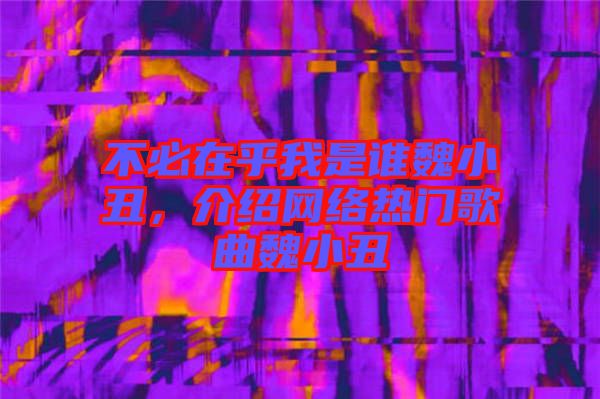 不必在乎我是誰魏小丑，介紹網(wǎng)絡(luò)熱門歌曲魏小丑