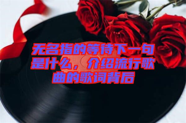 無名指的等待下一句是什么，介紹流行歌曲的歌詞背后