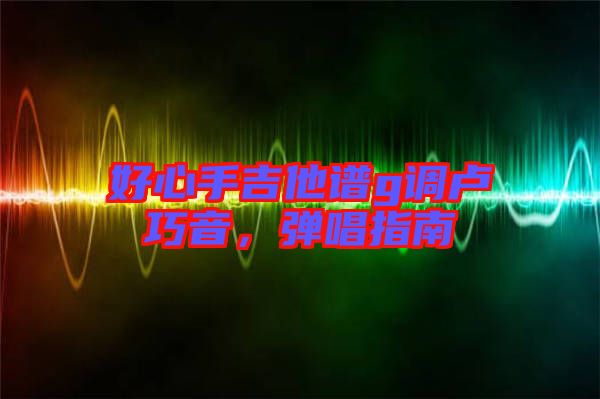 好心手吉他譜g調(diào)盧巧音，彈唱指南