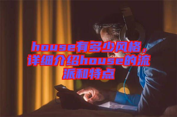 house有多少風(fēng)格，詳細(xì)介紹house的流派和特點(diǎn)