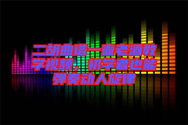 二胡曲譜一壺老酒教學(xué)視頻，初學(xué)者也能彈奏動人旋律