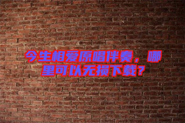 今生相愛(ài)原唱伴奏，哪里可以無(wú)損下載？