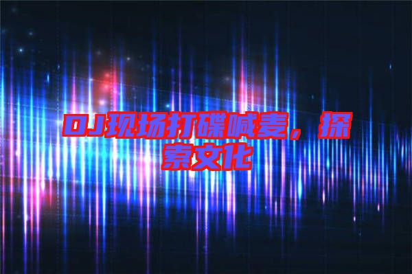 DJ現場打碟喊麥，探索文化