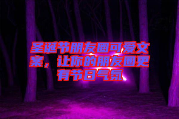 圣誕節(jié)朋友圈可愛文案，讓你的朋友圈更有節(jié)日氣氛