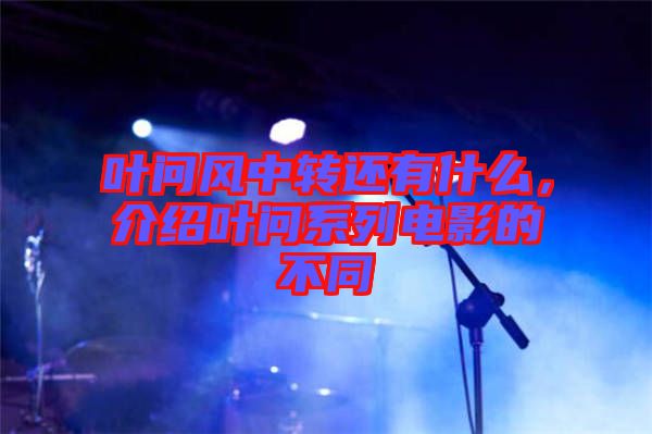 葉問風(fēng)中轉(zhuǎn)還有什么，介紹葉問系列電影的不同