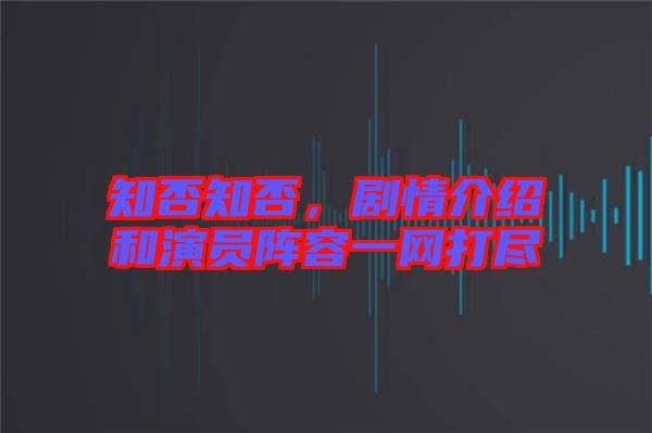 知否知否，劇情介紹和演員陣容一網(wǎng)打盡