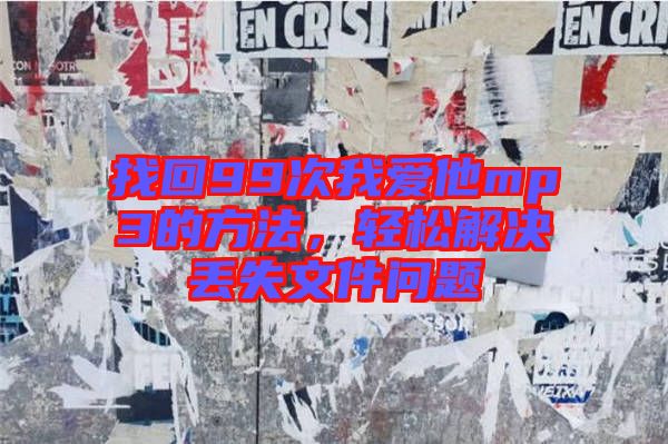 找回99次我愛他mp3的方法，輕松解決丟失文件問題