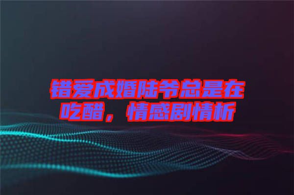 錯愛成婚陸爺總是在吃醋，情感劇情析