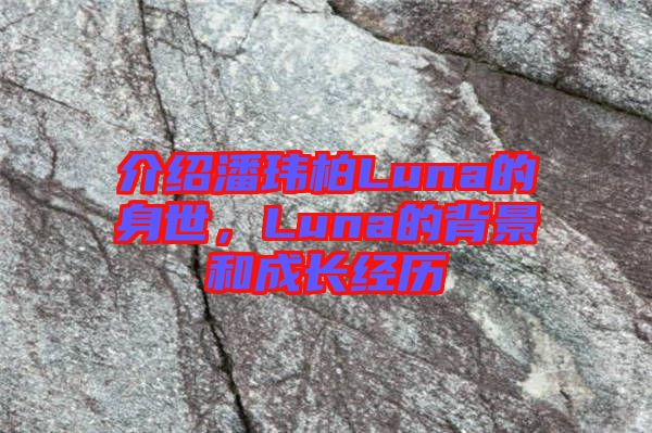 介紹潘瑋柏Luna的身世，Luna的背景和成長(zhǎng)經(jīng)歷