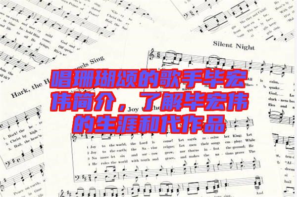 唱珊瑚頌的歌手畢宏偉簡介，了解畢宏偉的生涯和代作品