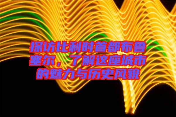 探訪比利時(shí)首都布魯塞爾，了解這座城市的魅力與歷史風(fēng)貌