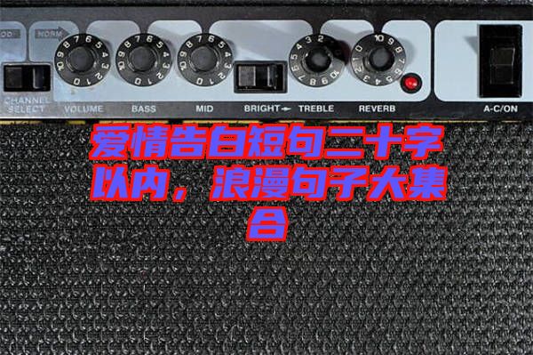 愛(ài)情告白短句二十字以內(nèi)，浪漫句子大集合