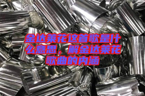 金達(dá)萊花這首歌是什么意思，解金達(dá)萊花歌曲的內(nèi)涵