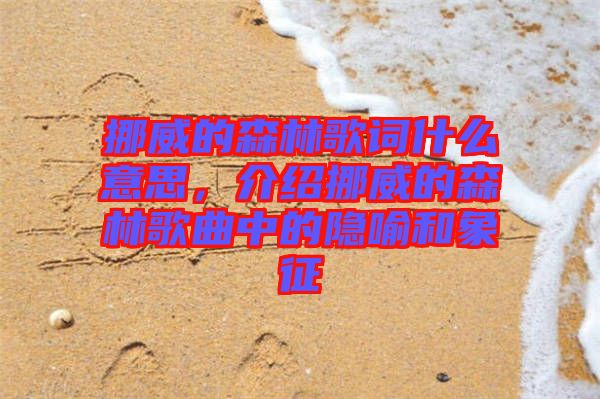 挪威的森林歌詞什么意思，介紹挪威的森林歌曲中的隱喻和象征