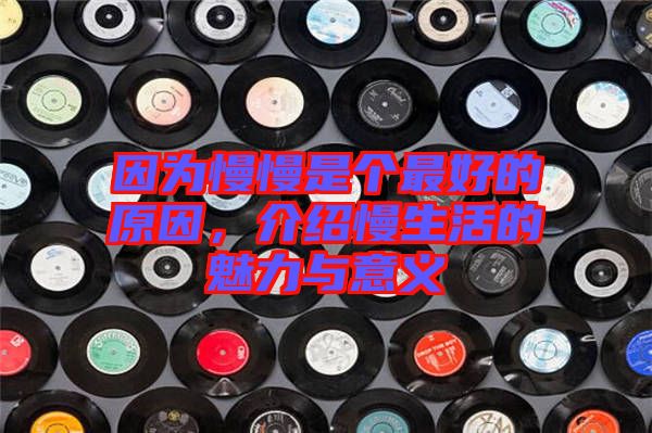 因為慢慢是個最好的原因，介紹慢生活的魅力與意義