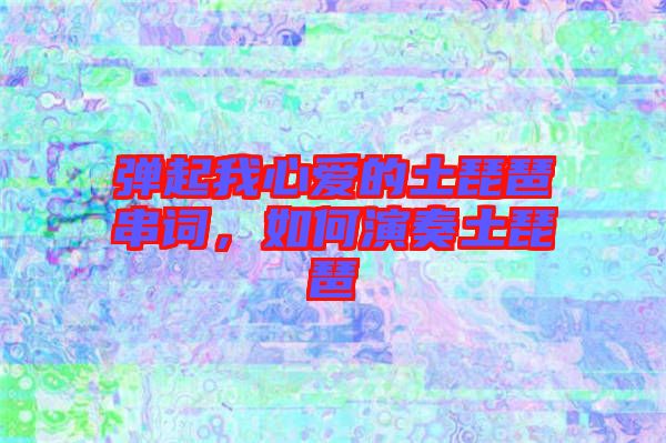 彈起我心愛的土琵琶串詞，如何演奏土琵琶