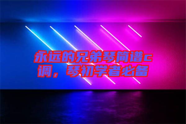 永遠(yuǎn)的兄弟琴簡(jiǎn)譜c調(diào)，琴初學(xué)者必備