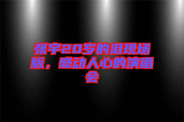 張宇20歲的淚現(xiàn)場版，感動(dòng)人心的演唱會