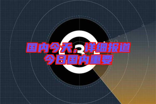 國內今天，詳細報道今日國內重要