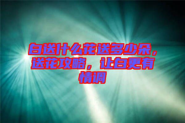白送什么花送多少朵，送花攻略，讓白更有情調(diào)