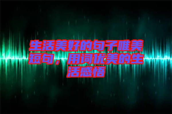 生活美好的句子唯美短句，用詞優(yōu)美的生活感悟