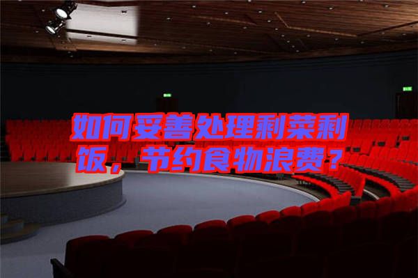 如何妥善處理剩菜剩飯，節(jié)約食物浪費(fèi)？