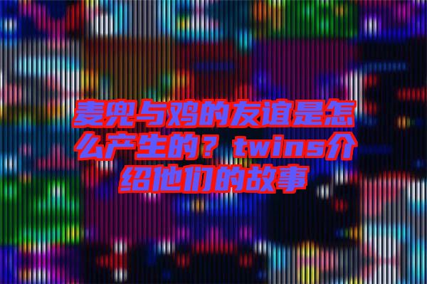 麥兜與雞的友誼是怎么產(chǎn)生的？twins介紹他們的故事