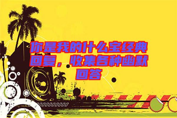 你是我的什么寶經(jīng)典回復(fù)，收集各種幽默回答