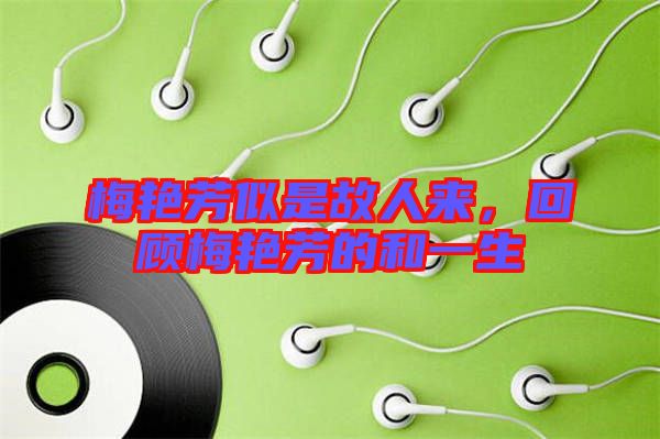 梅艷芳似是故人來，回顧梅艷芳的和一生