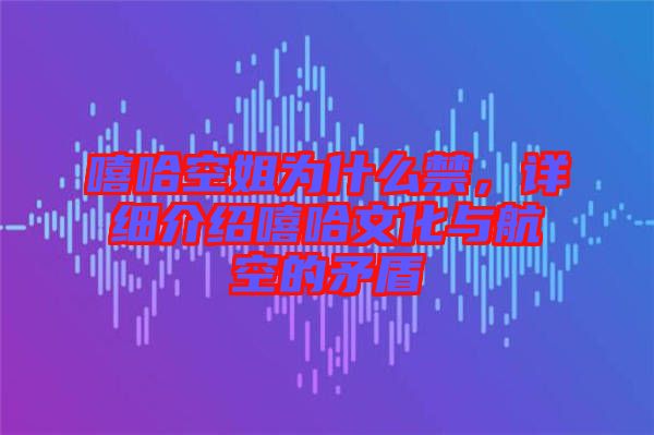 嘻哈空姐為什么禁，詳細(xì)介紹嘻哈文化與航空的矛盾
