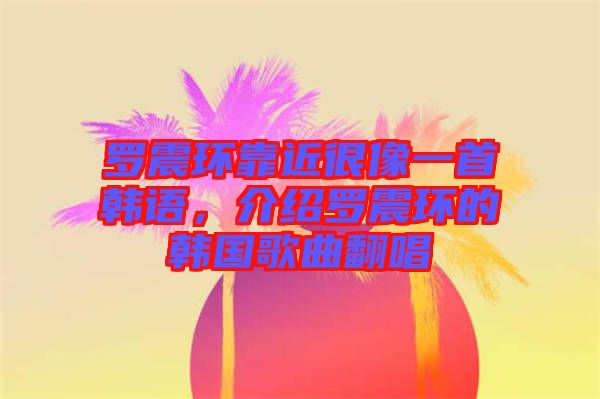 羅震環(huán)靠近很像一首韓語(yǔ)，介紹羅震環(huán)的韓國(guó)歌曲翻唱