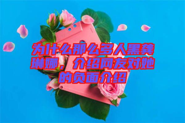 為什么那么多人黑龔琳娜，介紹網(wǎng)友對她的負面介紹