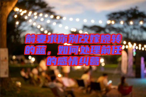 前妻求你別改嫁婉轉(zhuǎn)的藍(lán)，如何處理前任的感情糾葛