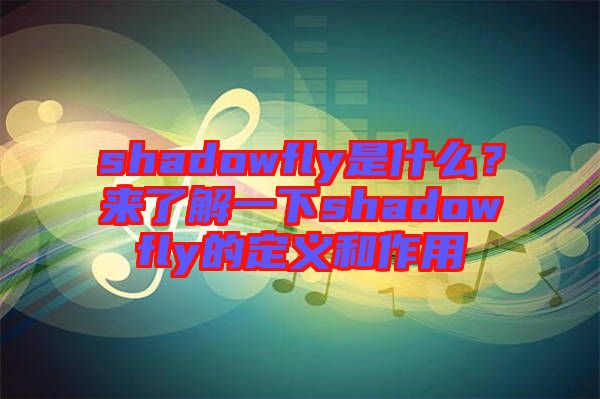 shadowfly是什么？來了解一下shadowfly的定義和作用