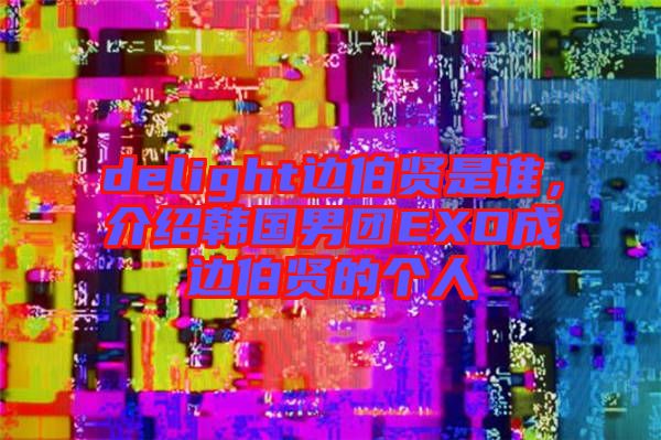 delight邊伯賢是誰，介紹韓國男團(tuán)EXO成邊伯賢的個(gè)人