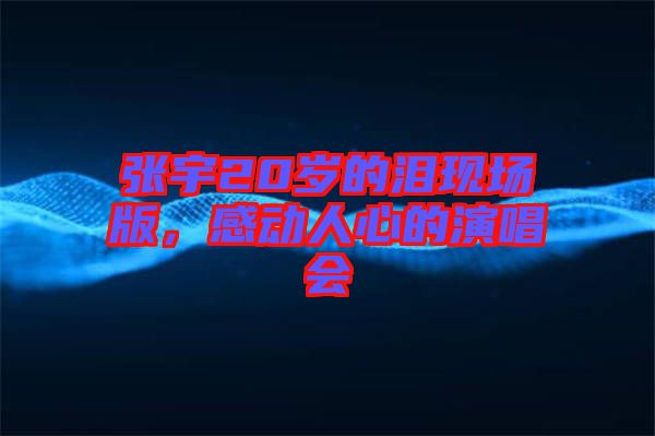 張宇20歲的淚現(xiàn)場(chǎng)版，感動(dòng)人心的演唱會(huì)