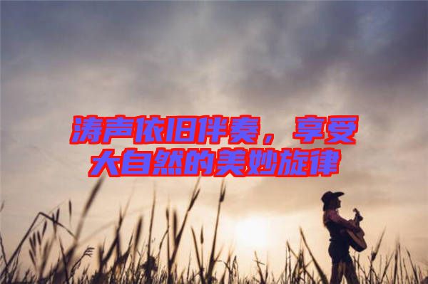濤聲依舊伴奏，享受大自然的美妙旋律