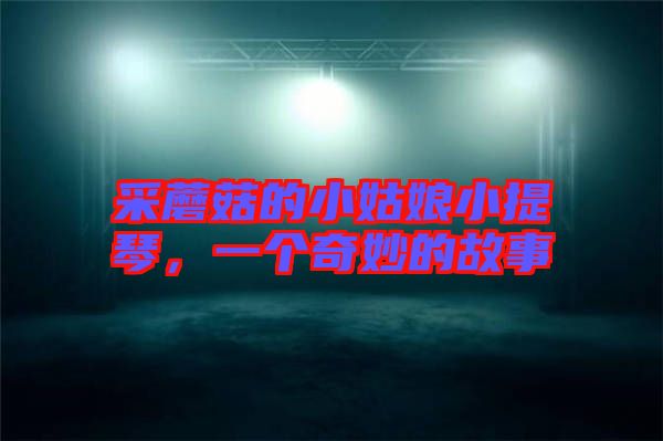 采蘑菇的小姑娘小提琴，一個奇妙的故事