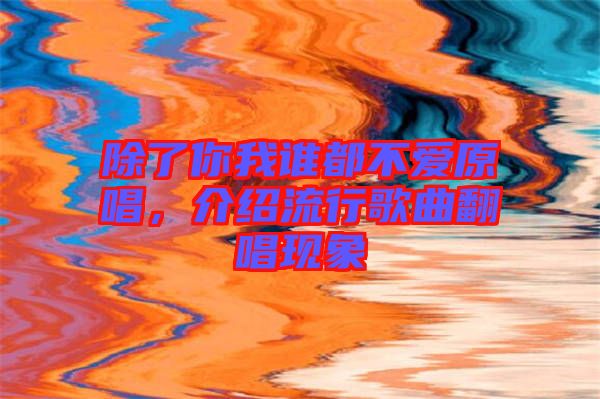 除了你我誰都不愛原唱，介紹流行歌曲翻唱現(xiàn)象