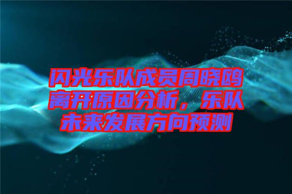 閃光樂隊(duì)成員周曉鷗離開原因分析，樂隊(duì)未來發(fā)展方向預(yù)測
